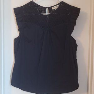 Sleevless Dark Navy Sleevless Top